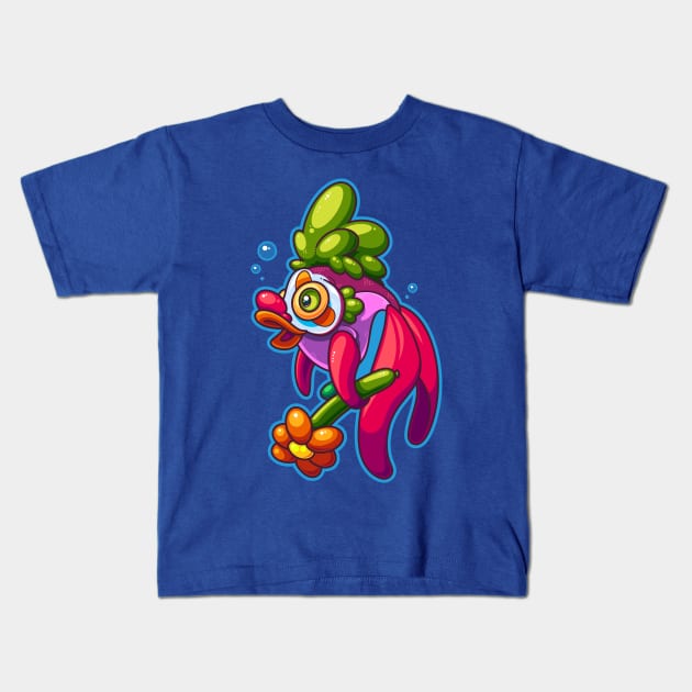 Clown Fish Kids T-Shirt by ArtisticDyslexia